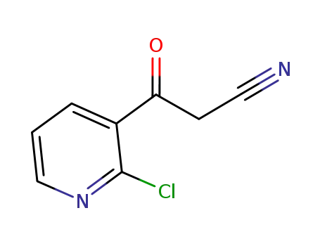 Molecular Structure of 267881-10-7 (2-CHLORO-BETA-OXO-3-PYRIDINEPROPANENITRILE)