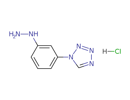 1-(3-hydrazinylphenyl)-1H-tetrazole hydrochloride