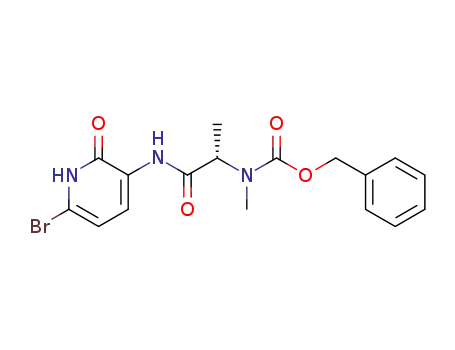 [(S)-1-(6-bromo-2-oxo-1,2-dihydro-pyridin-3-ylcarbamoyl)-ethyl]-methyl-carbamic acid benzyl ester