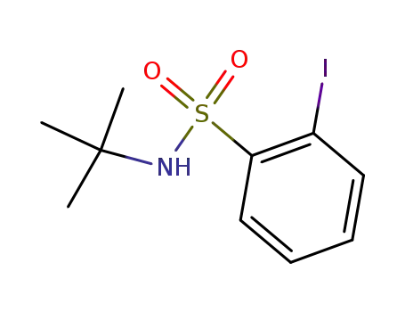 Molecular Structure of 146720-72-1 (Benzenesulfonamide, N-(1,1-dimethylethyl)-2-iodo-)
