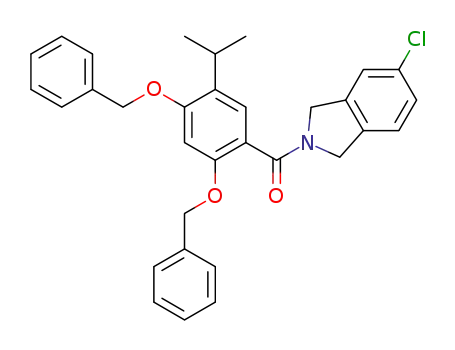 (2,4-bis-benzyloxy-5-isopropyl-phenyl)-(5-chloro-1,3-dihydro-isoindol-2-yl)-methanone