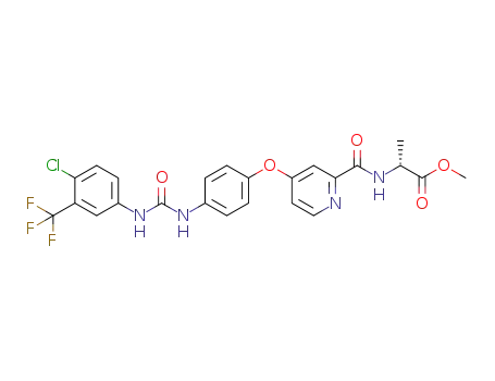 (R)-methyl 2-(4-(4-(3-(4-chloro-3-(trifluoromethyl)phenyl)ureido)phenoxy)picolinamido)propanoate