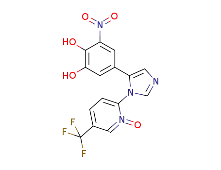 Molecular Structure of 923288-44-2 (1,2-Benzenediol,
3-nitro-5-[1-[1-oxido-5-(trifluoromethyl)-2-pyridinyl]-1H-imidazol-5-yl]-)