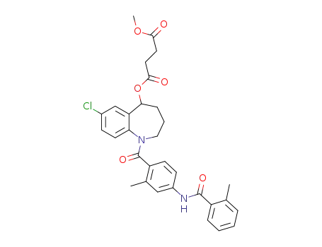 {7-chloro-1-[2-methyl-4-(2-methyl-benzoylamino)-benzoyl]-2,3,4,5-tetrahydro-1H-benzo[b]azepin-5-yl} methyl succinate