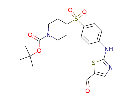4-[4-(5-formyl-thiazol-2-ylamino)-benzenesulfonyl]-piperidine-1-carboxylic acid tert-butyl ester