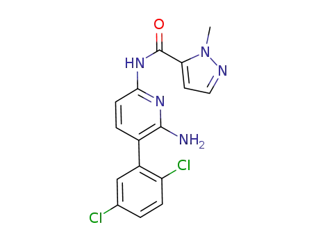 N-(6-amino-5-(2,5-dichlorophenyl)pyridin-2-yl)-1-methyl-1H-pyrazole-5-carboxamide