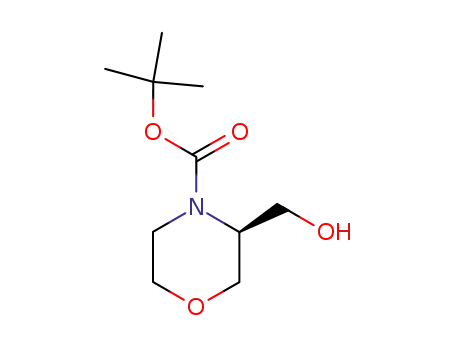 Molecular Structure of 714971-28-5 (3(S)-HYDROXYMETHYL-4-BOCMORPHOLINE)
