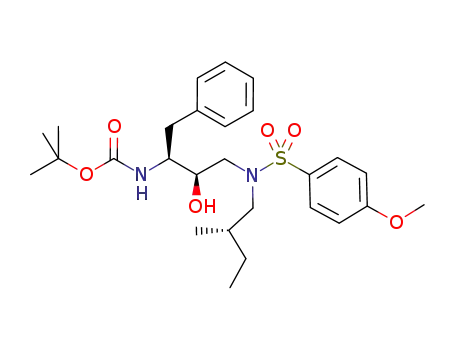 N-[(1S,2R)-2-hydroxy-3-[[(4-methoxyphenyl)sulfonyl][(2S)-2-methylbutyl]amino]-1-(phenylmethyl)propyl]-carbamic acid 1,1-dimethylethyl ester