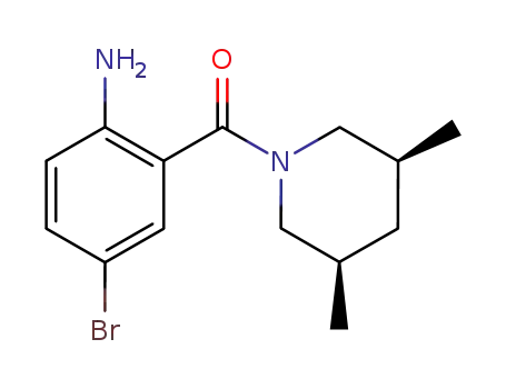 (2-amino-5-bromophenyl)((3R,5S)-3,5-dimethylpiperidin-1-yl)methanone