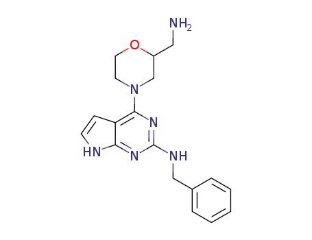 4-(2-(aminomethyl)morpholino)-N-benzyl-7H-pyrrolo[2,3-d]pyrimidin-2-amine