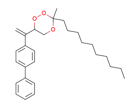 1,2,4-Trioxane, 6-(1-[1,1'-biphenyl]-4-ylethenyl)-3-decyl-3-methyl-
