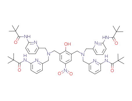 2,6-bis[bis(6-pivalamide-2-pyridylmethyl)aminomethyl]-4-nitrophenol