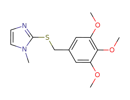 1H-Imidazole, 1-methyl-2-[[(3,4,5-trimethoxyphenyl)methyl]thio]-