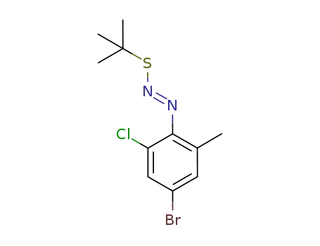 4-bromo-2-chloro-6-methylphenyldiazo-t-butyl sulfide