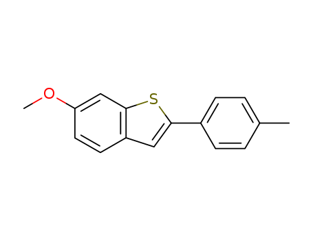 Benzo[b]thiophene, 6-methoxy-2-(4-methylphenyl)-