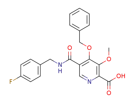 2-Pyridinecarboxylic acid,
5-[[[(4-fluorophenyl)methyl]amino]carbonyl]-3-methoxy-4-(phenylmethoxy
)-