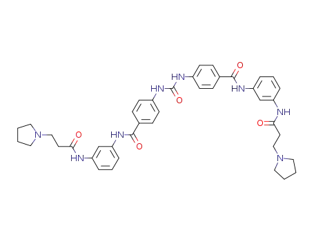 1,3-bis(4-(3-(3-(pyrrolidin-1-yl)propanamido)phenylcarbamoyl)phenyl)urea