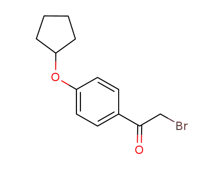 Molecular Structure of 937079-28-2 (2-bromo-1-(4-cyclopentyloxyphenyl)ethanone)
