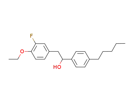 Molecular Structure of 940949-12-2 (1-(4-penthyphenyl)-2-(4-ethoxy-3-fluorophenyl)ethanol)