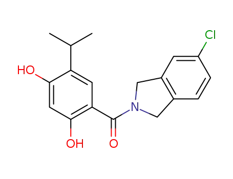 (5-chloro-1,3-dihydroisoindol-2-yl)-(2,4-dihydroxy-5-isopropylphenyl)methanone