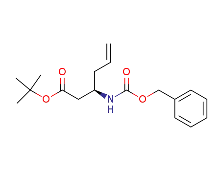 5-Hexenoic acid, 3-[[(phenylmethoxy)carbonyl]amino]-,
1,1-dimethylethyl ester, (R)-