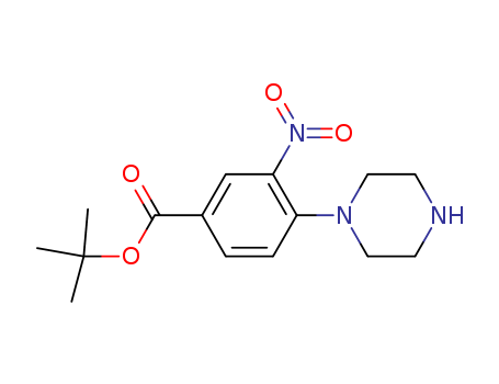 Benzoic acid, 3-nitro-4-(1-piperazinyl)-, 1,1-diMethylethyl ester