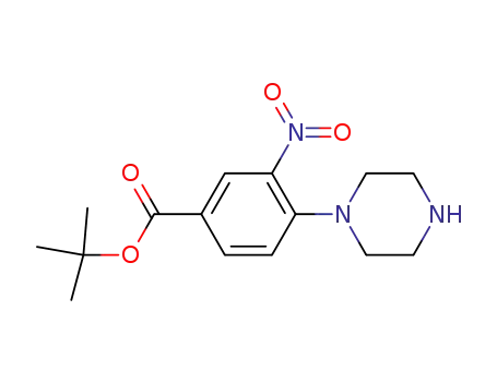 Benzoic acid, 3-nitro-4-(1-piperazinyl)-, 1,1-diMethylethyl ester