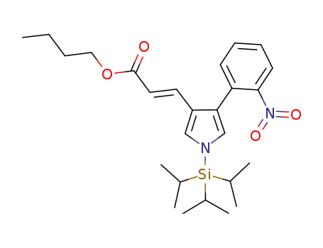 (E)-4-(3-butoxy-3-oxoprop-1-enyl)-3-(2-nitrophenyl)-1-(triisopropylsilyl)-1H-pyrrole