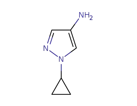 Molecular Structure of 1240567-18-3 (1-cyclopropyl-1H-pyrazol-4-amine)