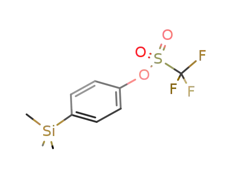 Molecular Structure of 798553-21-6 (4-(trimethylsilyl)phenyl trifluoromethanesulfonate)