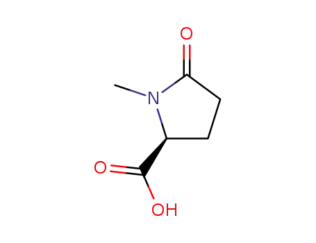 Molecular Structure of 52574-06-8 (1-Methyl-5-oxo-L-Proline)