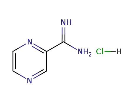 [Amino(pyrazin-2-yl)methylidene]azanium;chloride