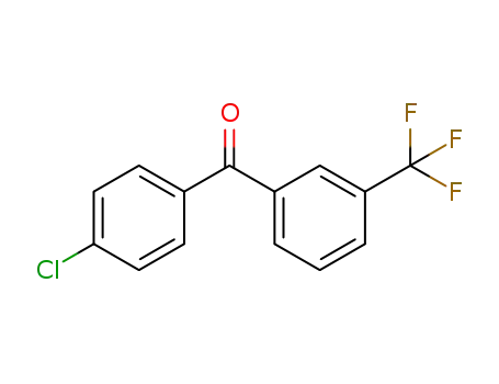 Molecular Structure of 91503-65-0 (Methanone, (4-chlorophenyl)[3-(trifluoromethyl)phenyl]-)
