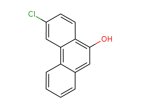 Molecular Structure of 937053-63-9 (6-chloro-phenanthren-9-ol)