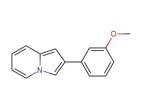 Molecular Structure of 82682-68-6 (Indolizine, 2-(3-methoxyphenyl)-)