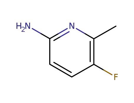 Molecular Structure of 110919-71-6 (2-Pyridinamine,5-fluoro-6-methyl-(9CI))
