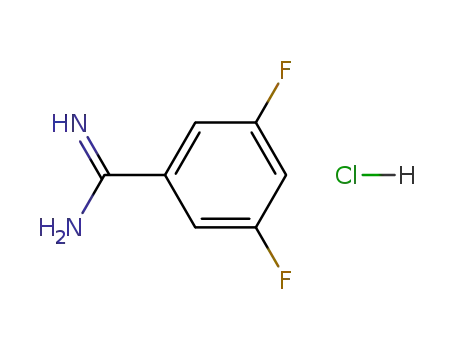 Molecular Structure of 144797-68-2 (3,5-DIFLUORO-BENZAMIDINE HYDROCHLORIDE)