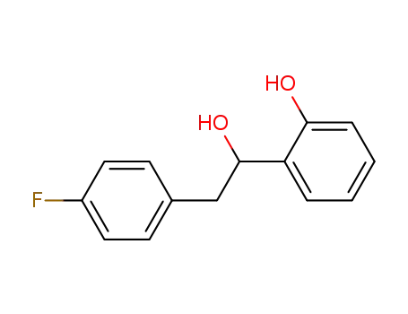 Molecular Structure of 89122-95-2 (Benzeneethanol, 4-fluoro-a-(2-hydroxyphenyl)-)