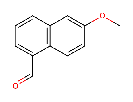 Molecular Structure of 3597-42-0 (1-Naphthalenecarboxaldehyde,6-methoxy-(9CI))
