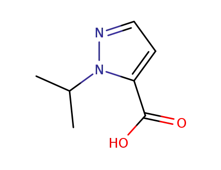 Molecular Structure of 920006-32-2 (1-Isopropyl-1H-pyrazole-5-carboxylic acid)