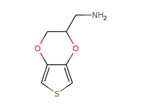 Molecular Structure of 1003863-36-2 (Thieno[3,4-b]-1,4-dioxin-2-methanamine,  2,3-dihydro-)