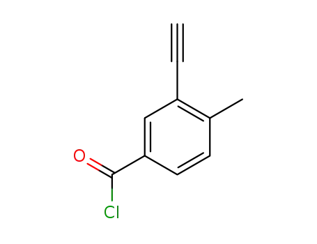 Molecular Structure of 1416241-81-0 (3-ethynyl-4-methylbenzoyl chloride)