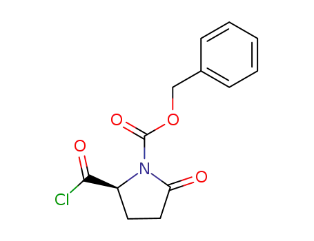 1-Pyrrolidinecarboxylic acid, 2-(chlorocarbonyl)-5-oxo-, phenylmethyl
ester, (S)-