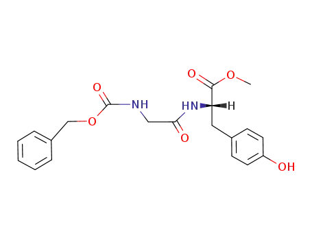 Molecular Structure of 66012-26-8 (L-Tyrosine, N-[(phenylmethoxy)carbonyl]glycyl-, methyl ester)