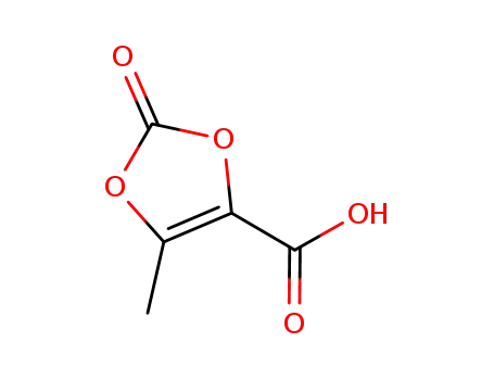 Molecular Structure of 478297-08-4 (1,3-Dioxole-4-carboxylic acid, 5-methyl-2-oxo-)