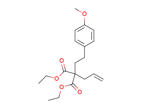 Molecular Structure of 1444623-25-9 (diethyl 2-allyl-2-(4-methoxyphenethyl)malonate)