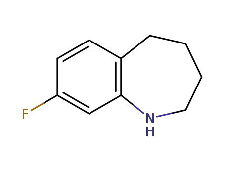 Molecular Structure of 847173-36-8 (8-FLUORO-2,3,4,5-TETRAHYDRO-1H-BENZO[B]AZEPINE HYDROCHLORIDE)