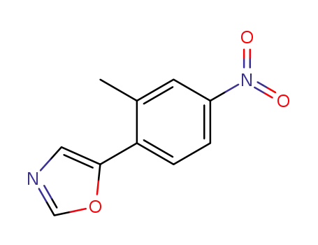 Molecular Structure of 267648-17-9 (5-(2-methyl-4-nitrophenyl)oxazole)