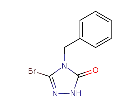 Molecular Structure of 22354-83-2 (4-Benzyl-3-bromo-2-1,2,4-triazolin-5-one)