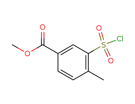 메틸 3-(클로로술포닐)-4-메틸벤조에이트